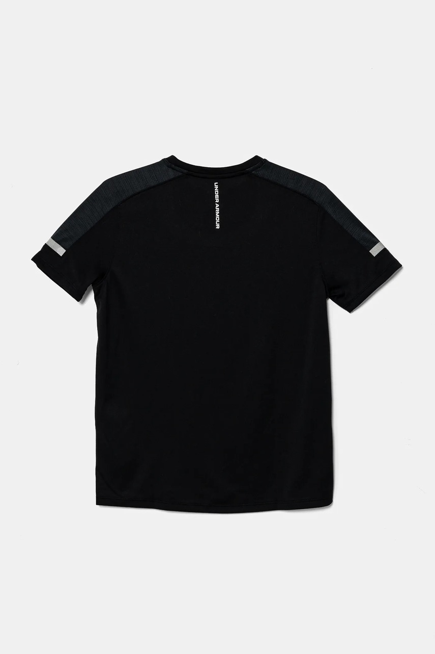 Дитяча футболка Under Armour Tech Utility SS колір чорний з принтом 1390028
