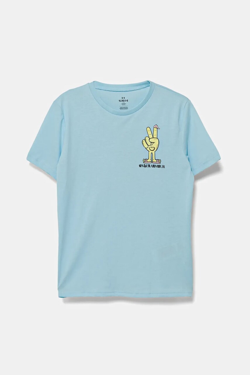 Under Armour tricou copii PEACE LOVE SS cu imprimeu, 1390009