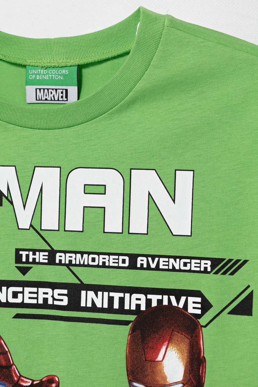 Dětské bavlněné tričko United Colors of Benetton x Marvel (obrázek 3)