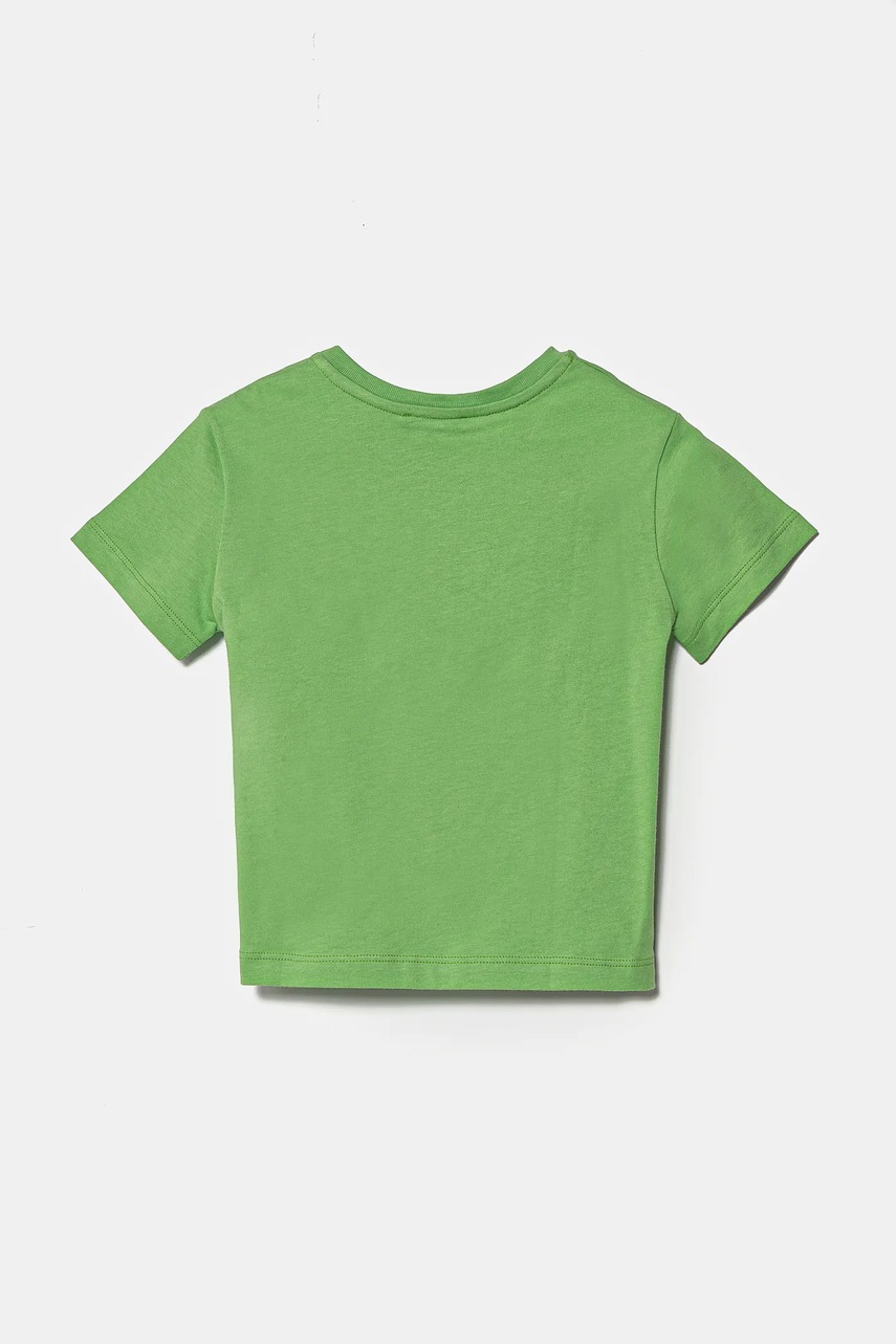 Детская хлопковая футболка United Colors of Benetton цвет зелёный с принтом 3I1XG10IJ Детская хлопковая футболка United Colors of Benetton цвет зелёный с принтом 3I1XG10IJ