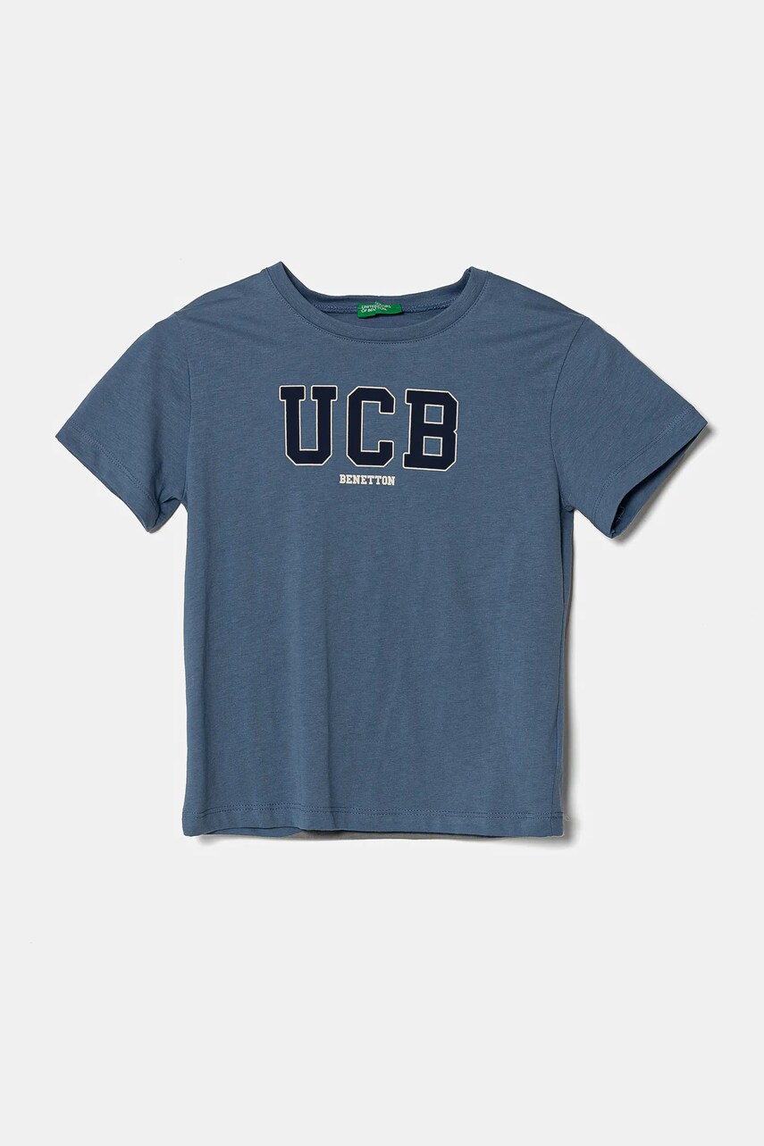 United Colors of Benetton tricou de bumbac pentru copii cu imprimeu, 3I1XG10HT