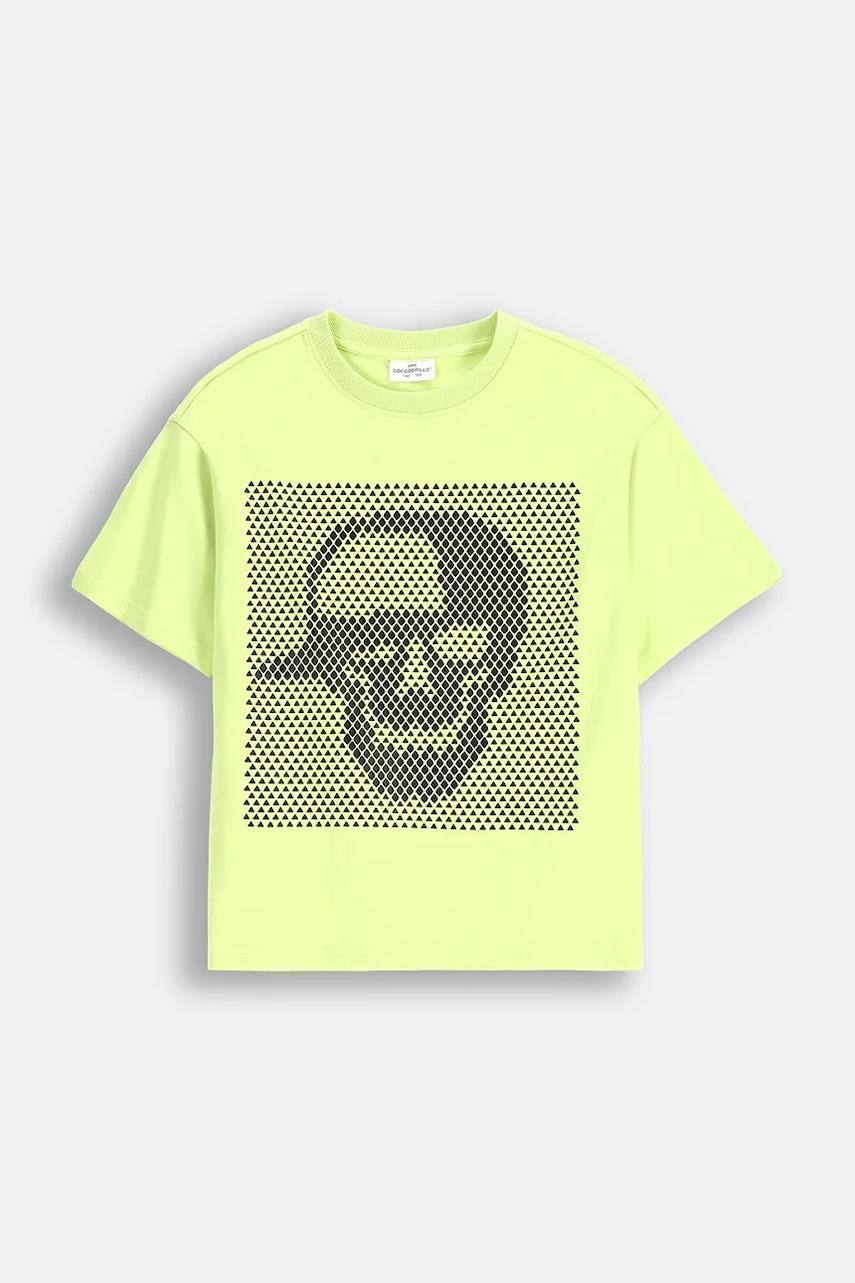 Coccodrillo tricou de bumbac pentru copii culoarea verde, cu imprimeu, SAGE TIME BOY JUNIOR