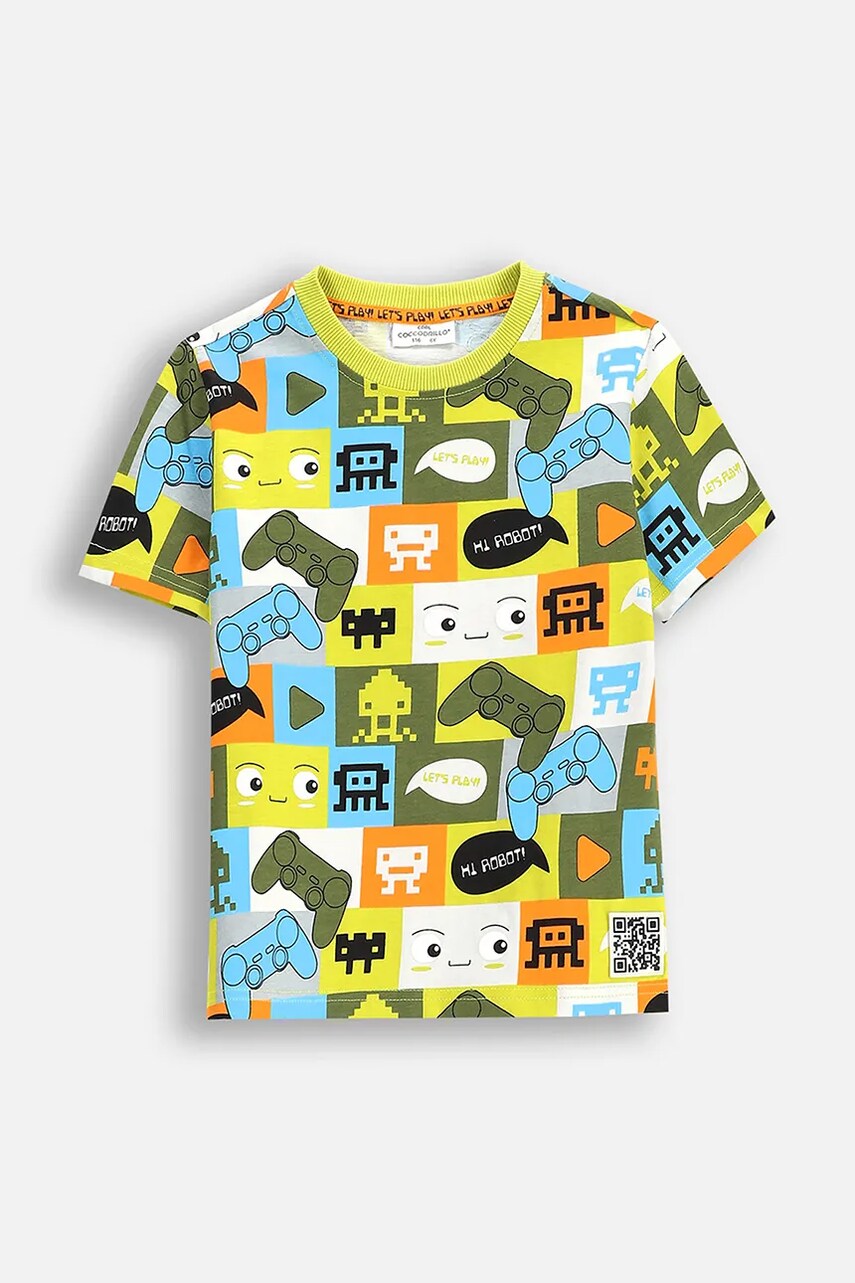 Coccodrillo tricou cu imprimeu, GAMER BOY KIDS