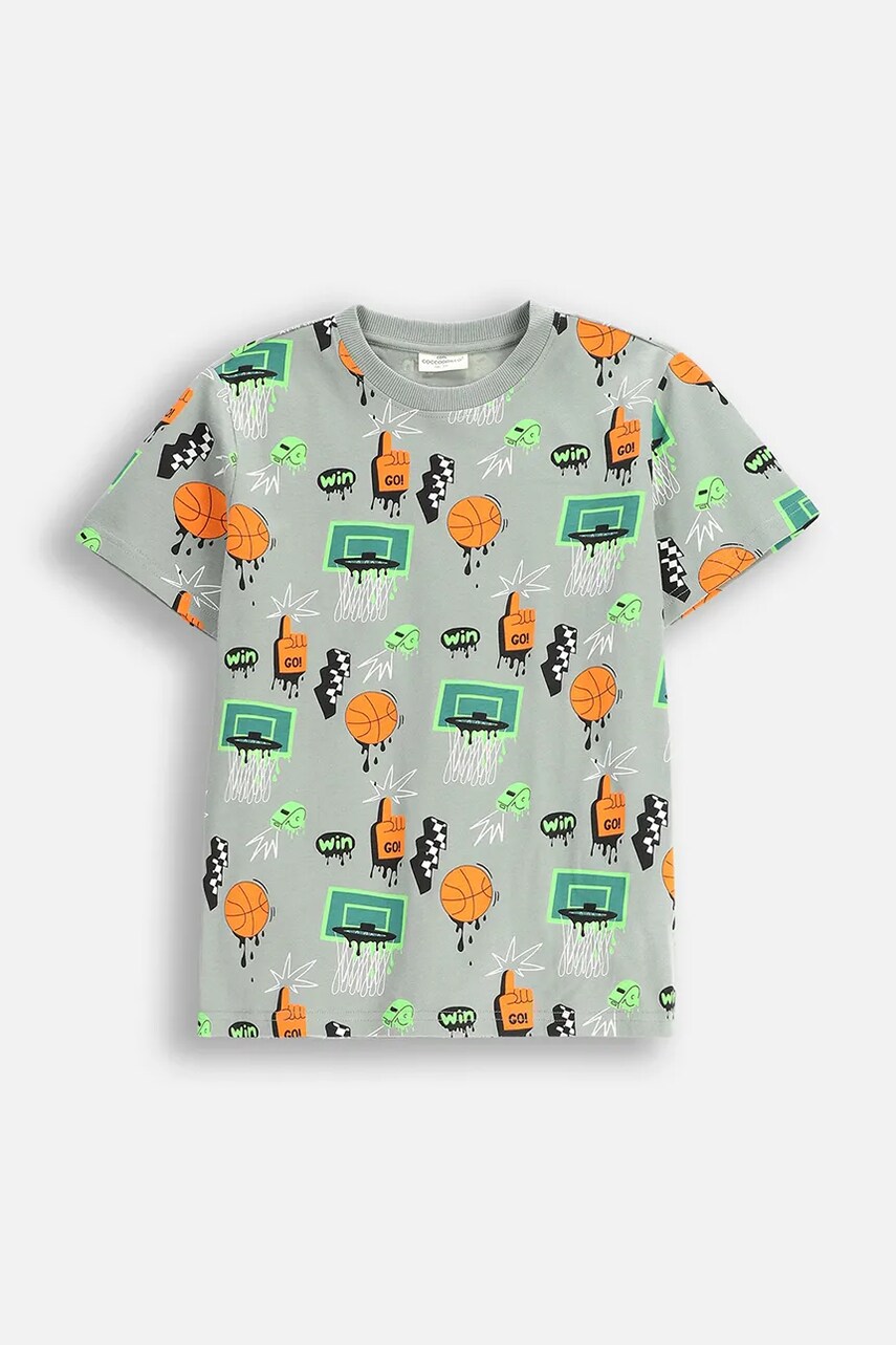 Coccodrillo tricou de bumbac pentru copii culoarea verde, cu imprimeu, EVERYDAY BOY