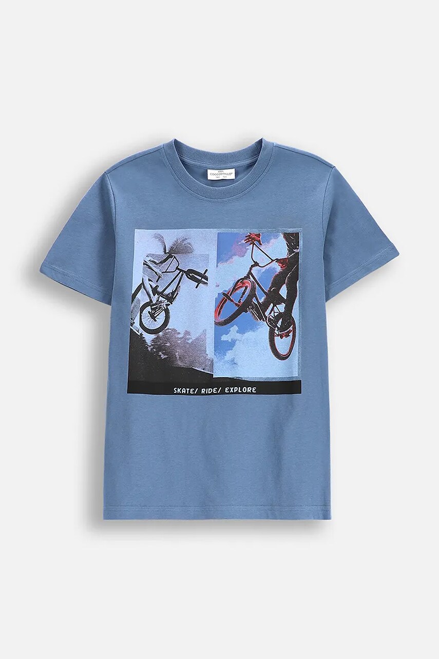 Coccodrillo tricou de bumbac pentru copii cu imprimeu, EVERYDAY BOY