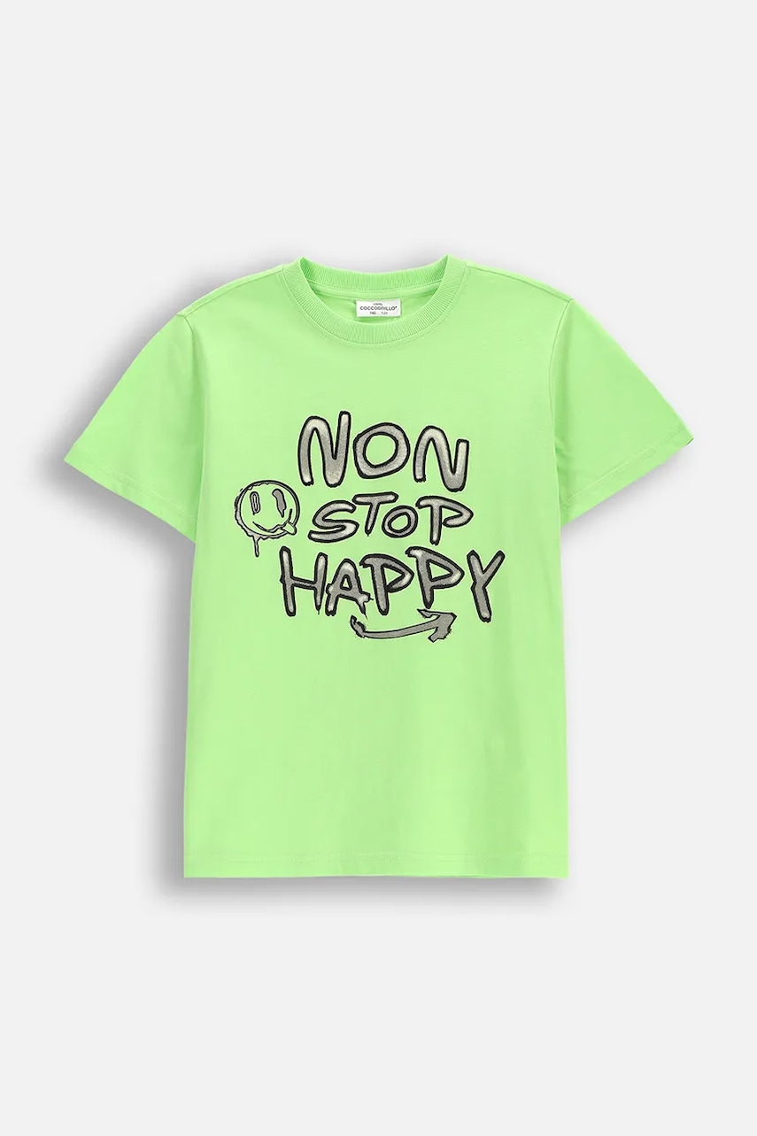 Coccodrillo tricou de bumbac pentru copii culoarea verde, cu imprimeu, EVERYDAY BOY