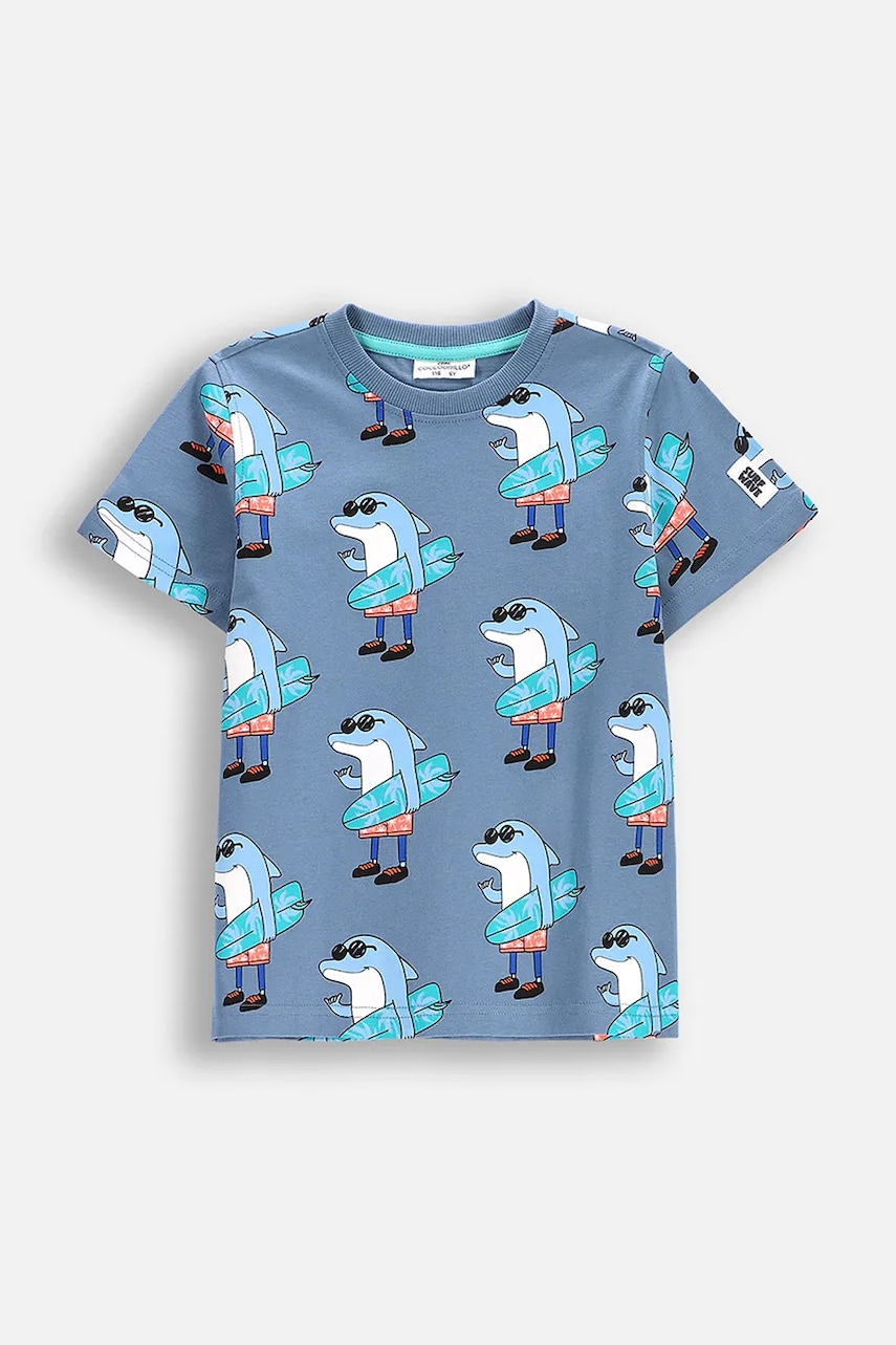Coccodrillo tricou de bumbac pentru copii cu imprimeu, HOLIDAY SPLASH BOY KIDS