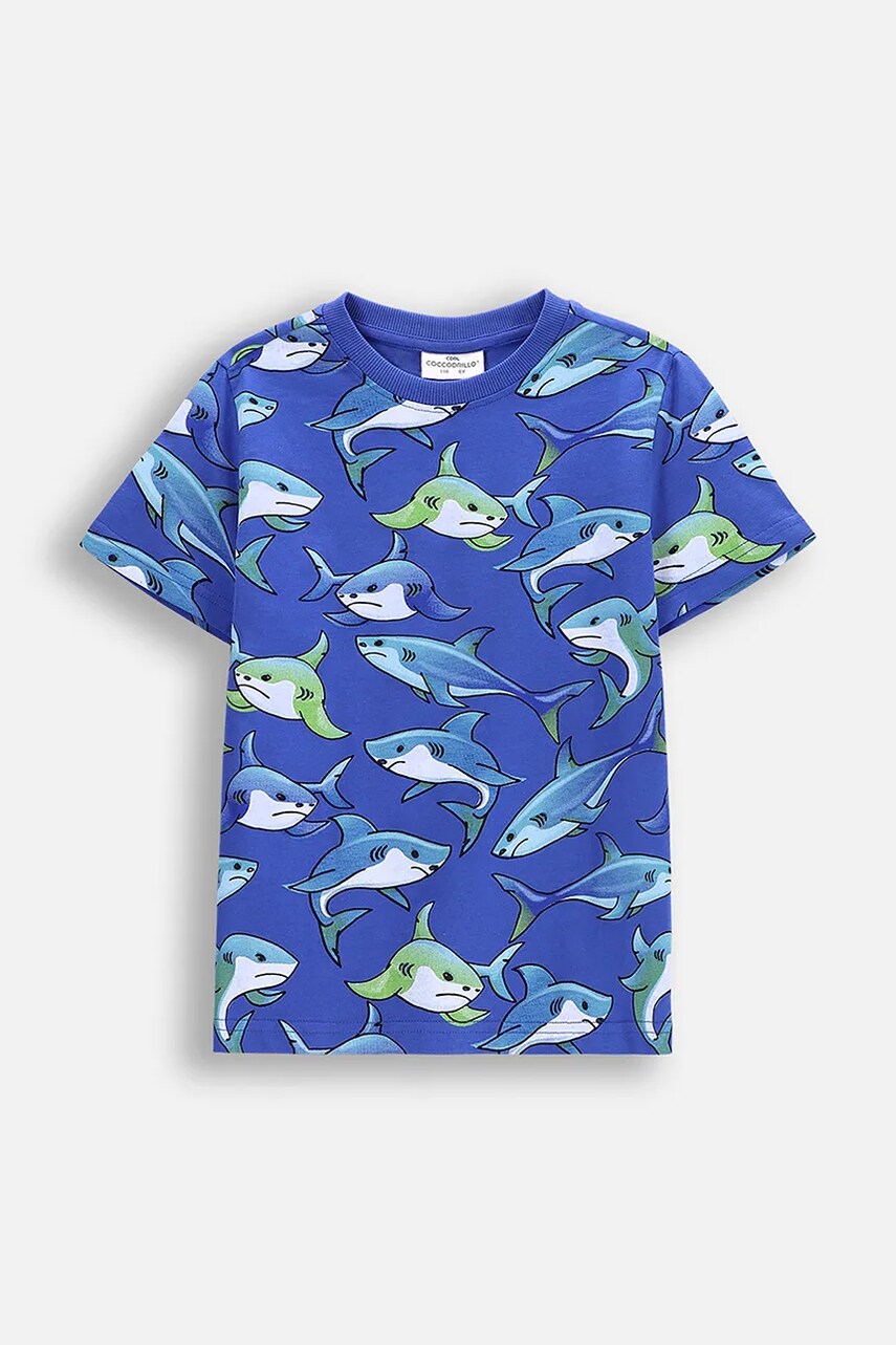 Coccodrillo tricou din bumbac cu imprimeu, IN THE SUN BOY KIDS