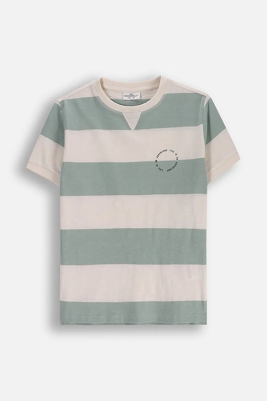 Coccodrillo tricou culoarea bej, WILD SAFARI BOY JUNIOR