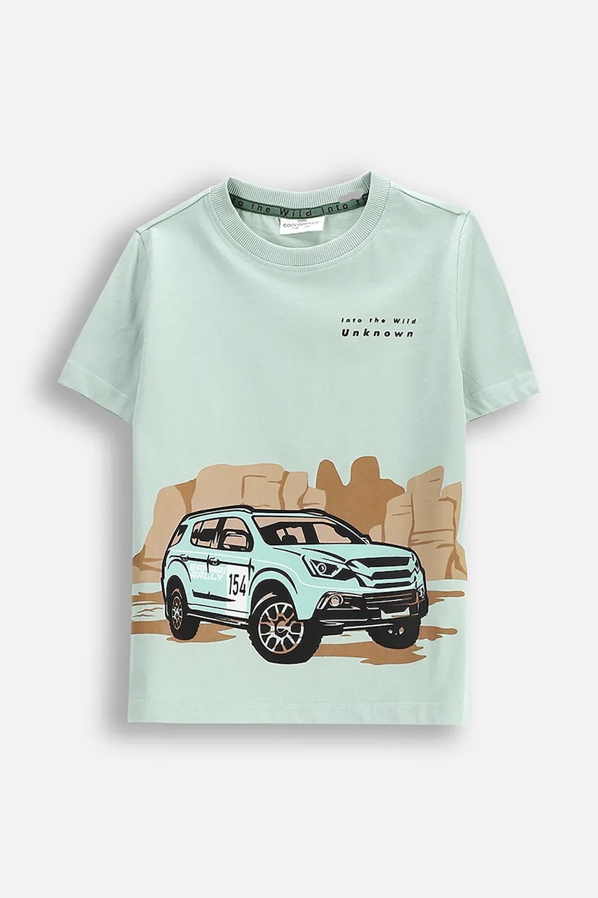 Coccodrillo tricou culoarea turcoaz, WILD SAFARI BOY KIDS