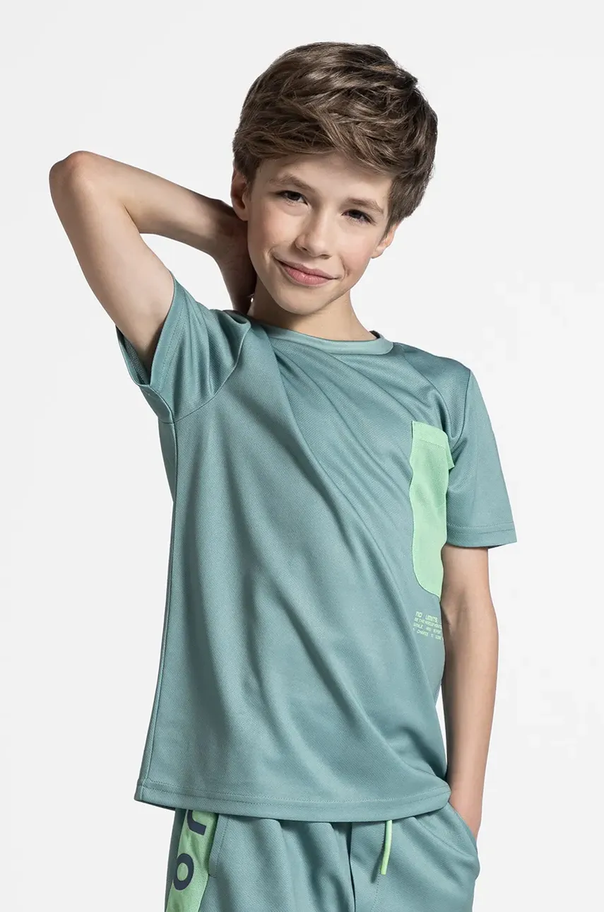 Lemon Explore tricou sport culoarea verde, cu imprimeu, ACTIVE BOY