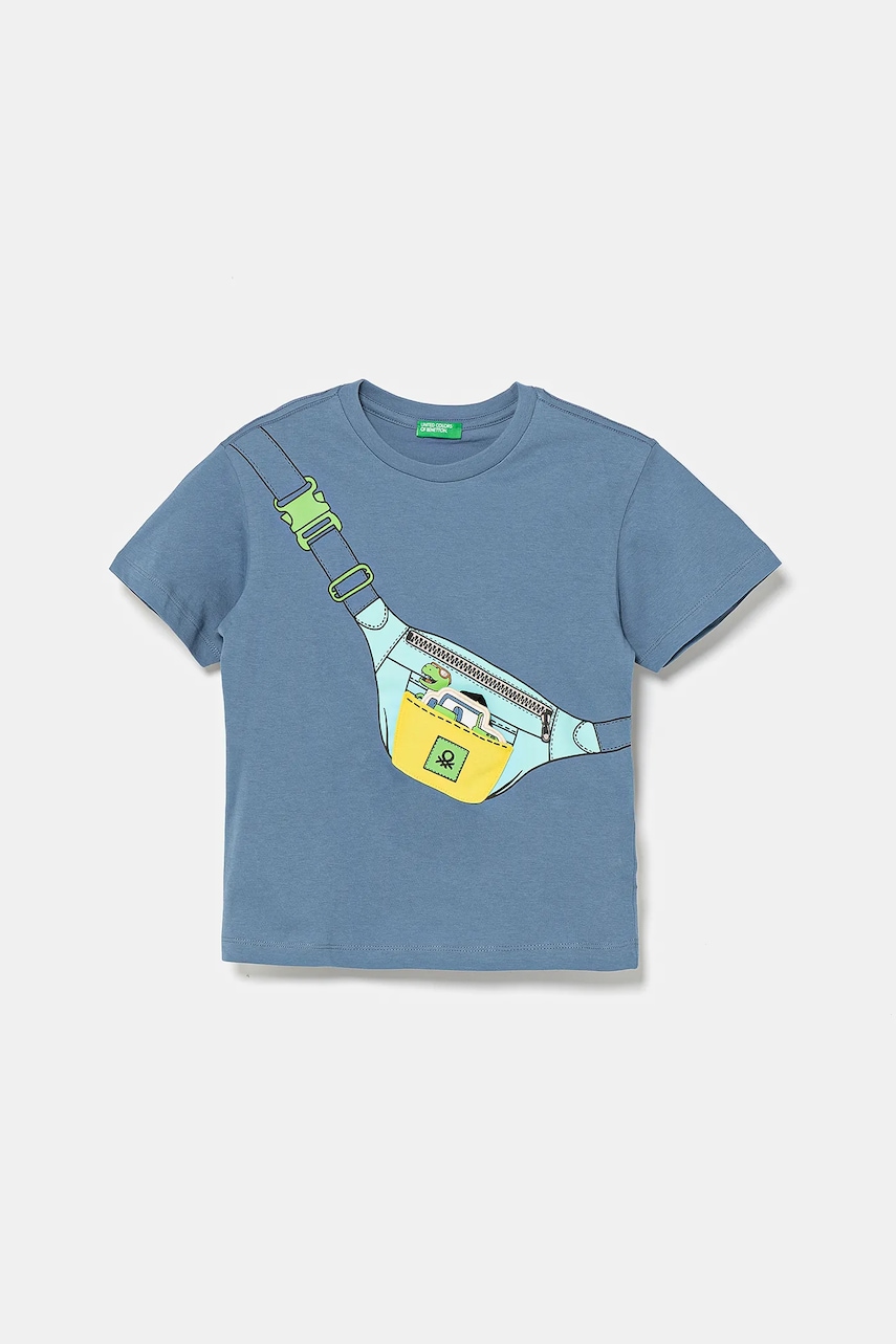 United Colors of Benetton tricou din bumbac cu imprimeu, 3I1XG10J6
