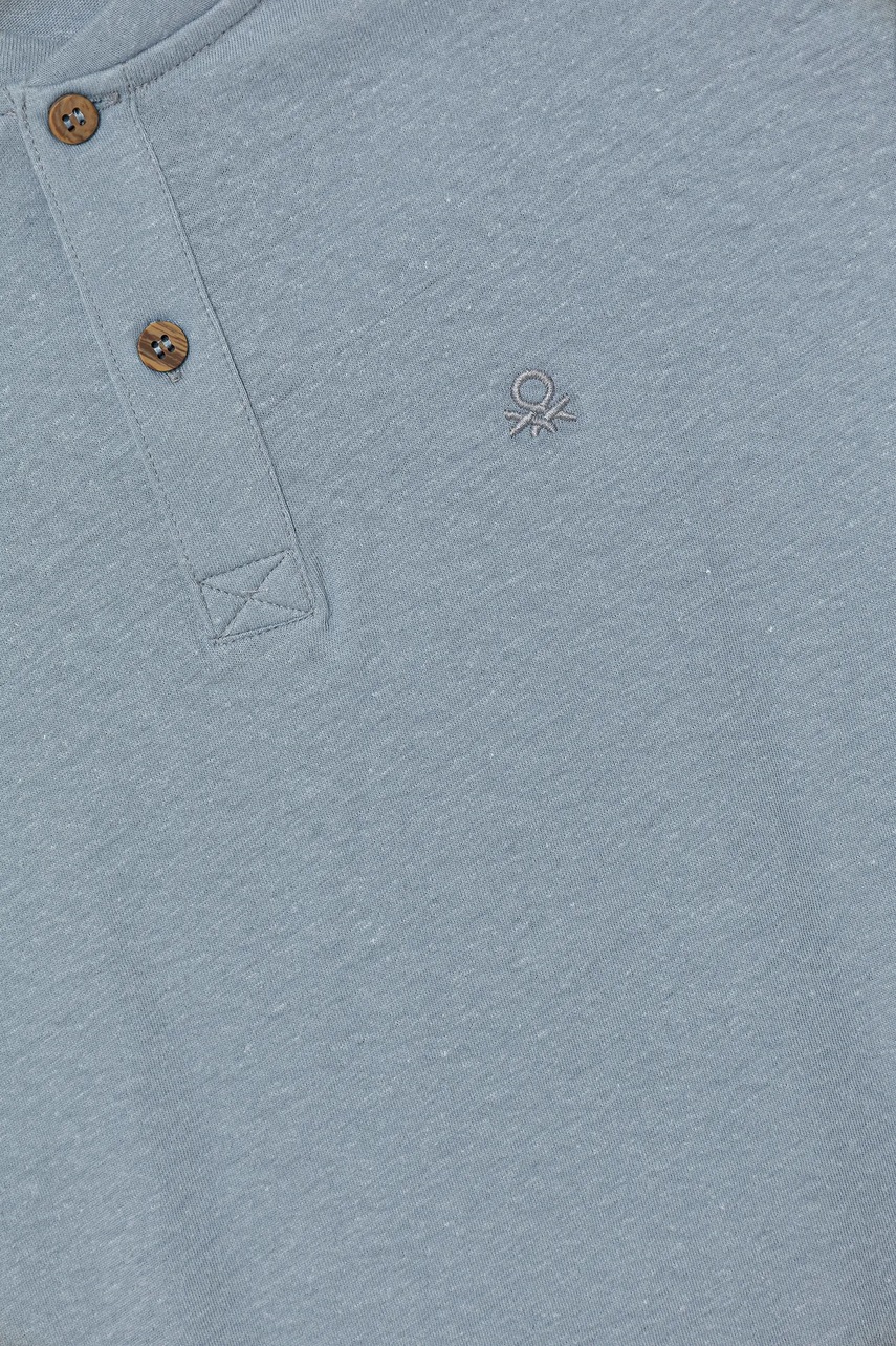Dětské tričko s příměsí lnu United Colors of Benetton (obrázek 3)