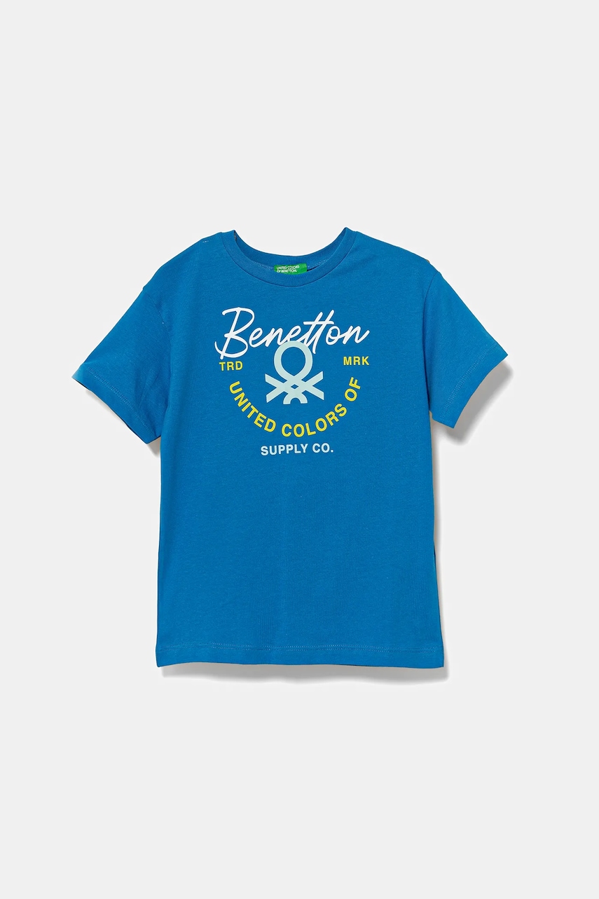 United Colors of Benetton tricou de bumbac pentru copii cu imprimeu, 3I1XC10OO