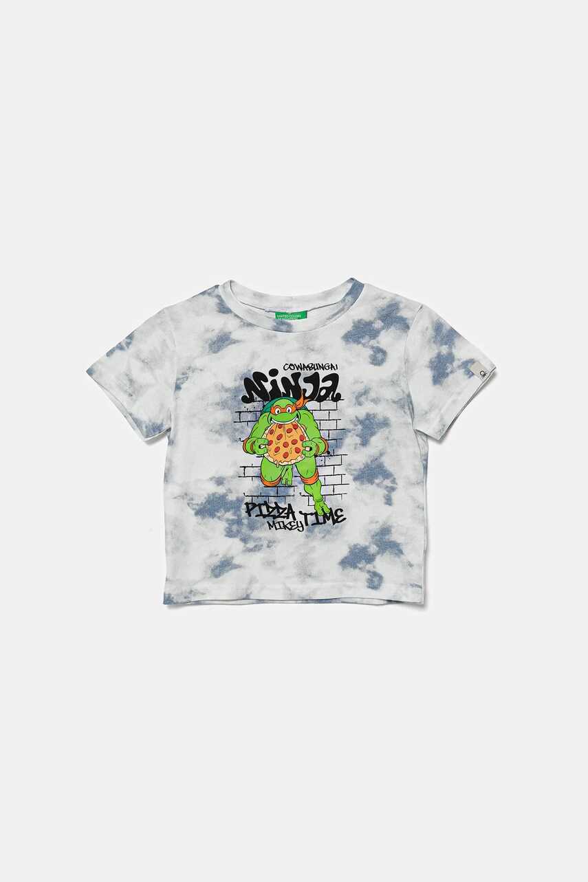 United Colors of Benetton tricou de bumbac pentru copii cu imprimeu, 3ORKG10JD
