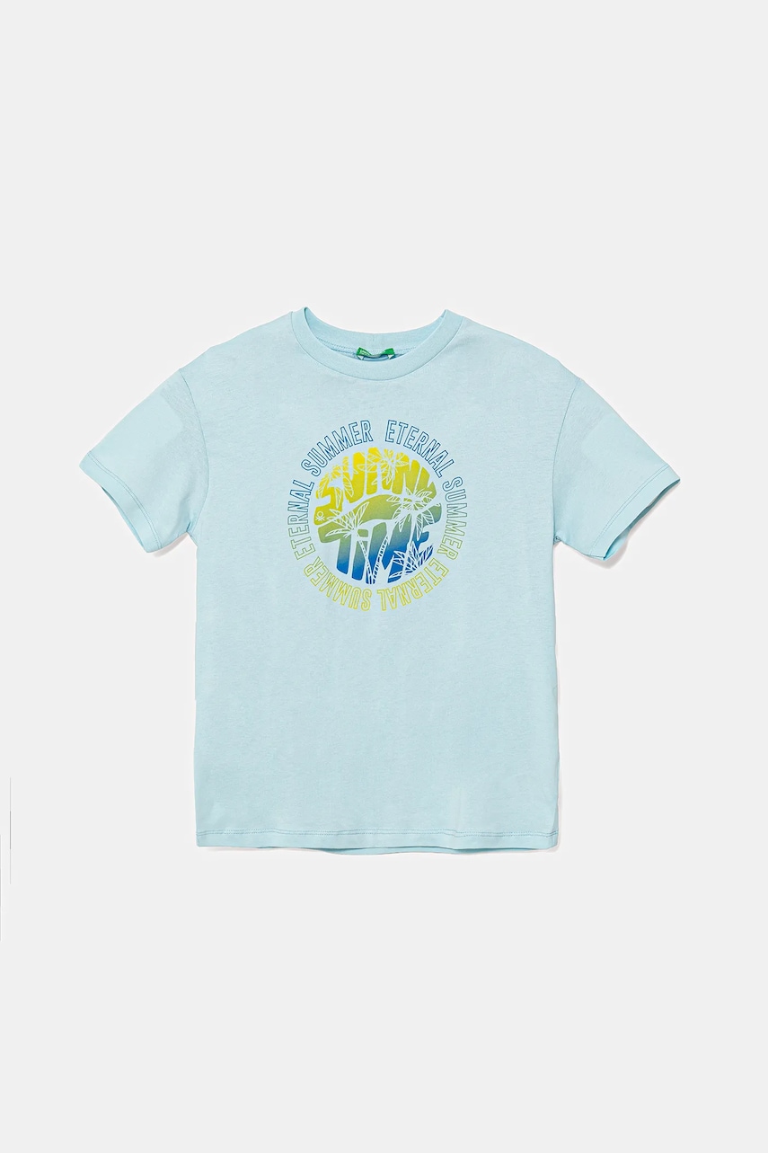 United Colors of Benetton tricou de bumbac pentru copii cu imprimeu, 3I1XC10P7