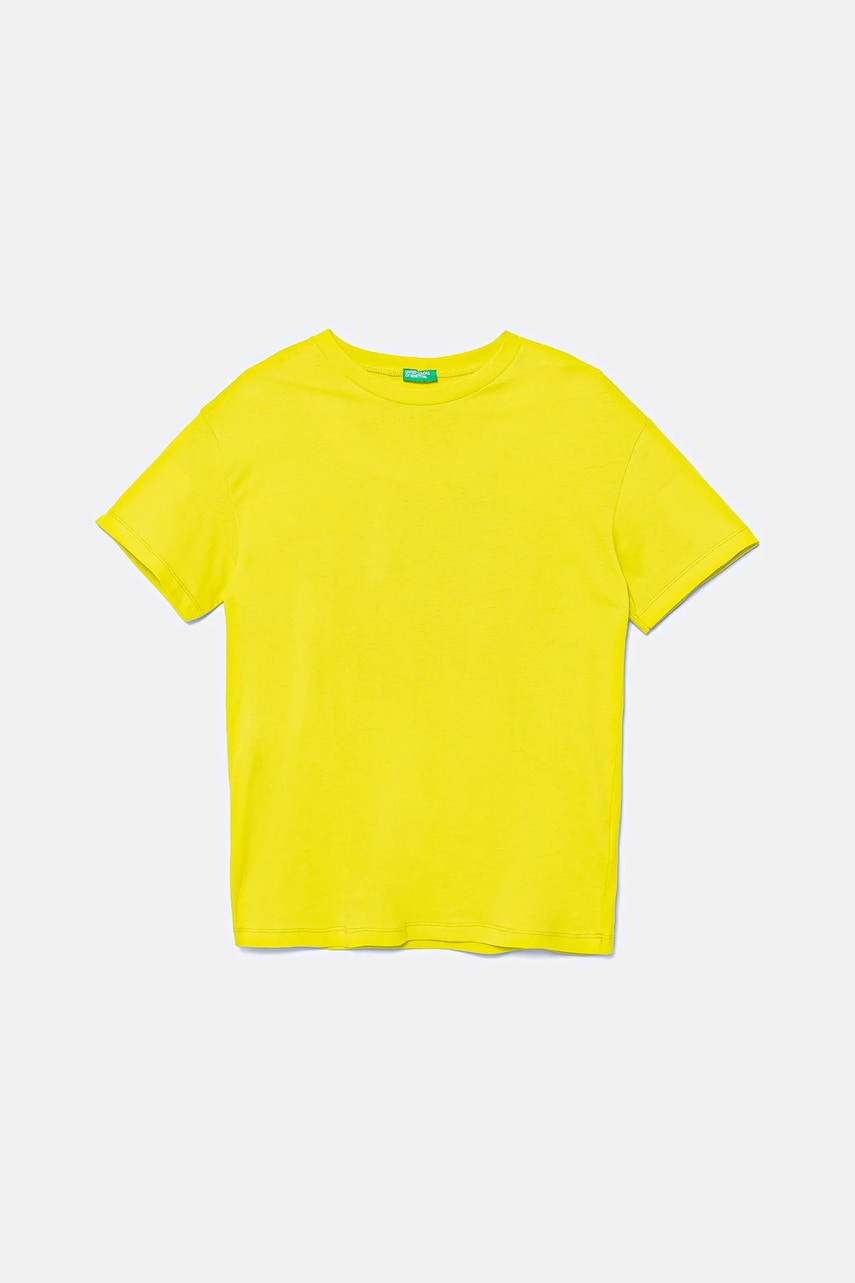 United Colors of Benetton tricou de bumbac pentru copii culoarea verde, cu imprimeu, 3I1XC10P7