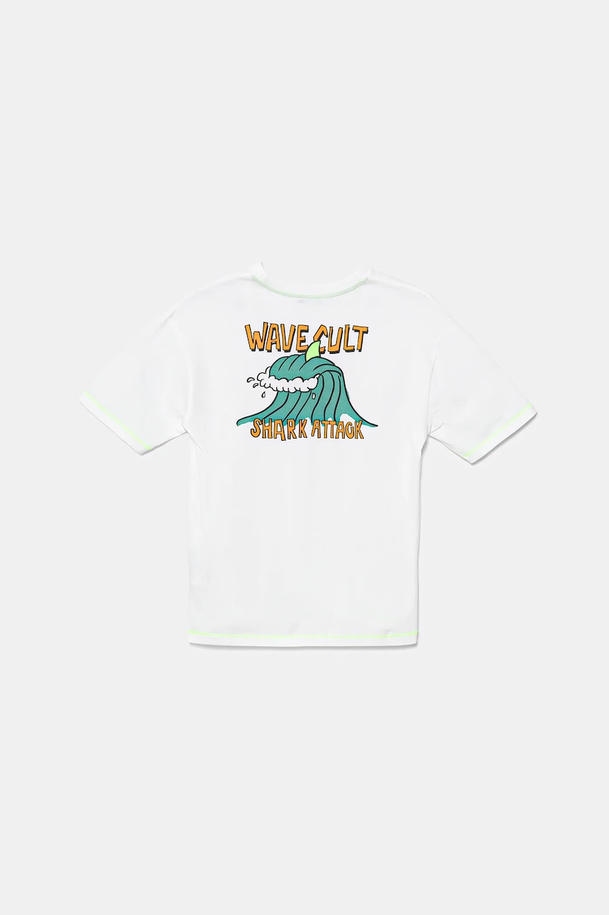 United Colors of Benetton tricou din bumbac culoarea alb, cu imprimeu, 3I1XC10P6