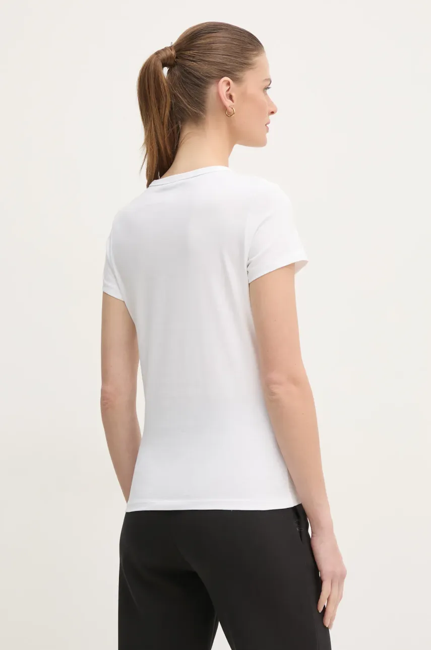 Хлопковая футболка Calvin Klein женская цвет белый K20K207974 Хлопковая футболка Calvin Klein женская цвет белый K20K207974