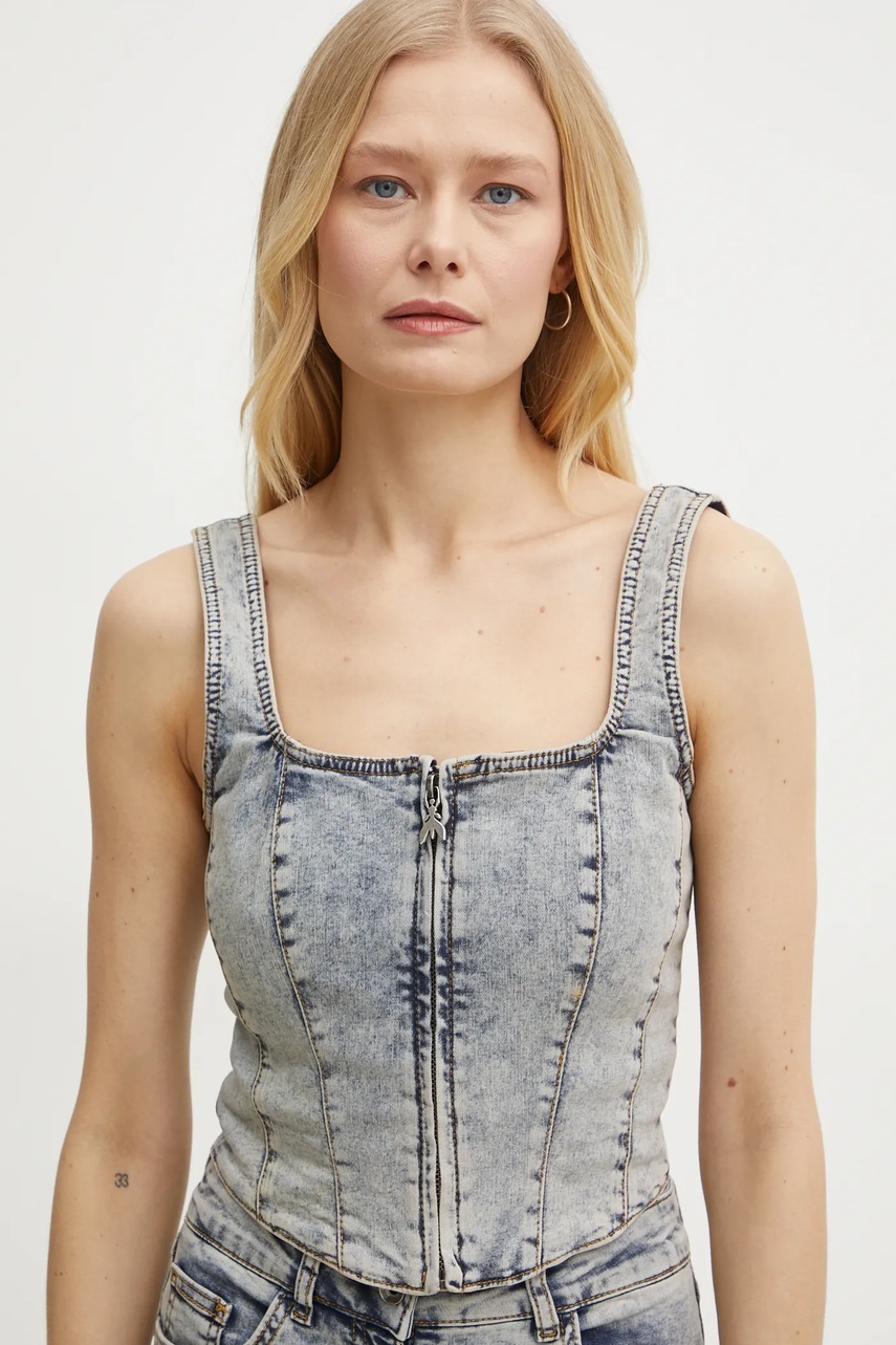 Džínová blůza Patrizia Pepe (obrázek 4)