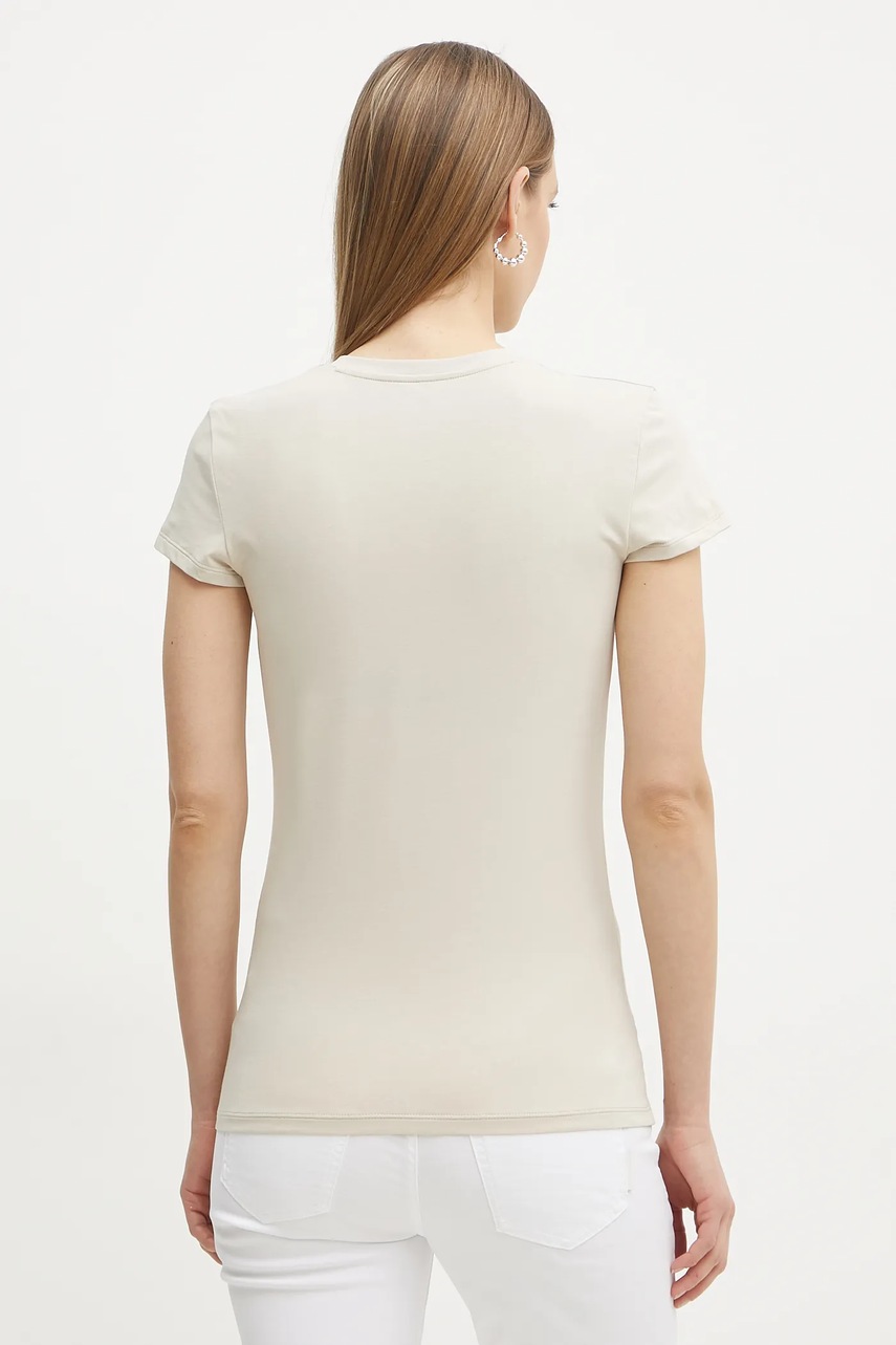 Armani Exchange t-shirt női, bézs, XW000105 AF11929 termék 2. képe