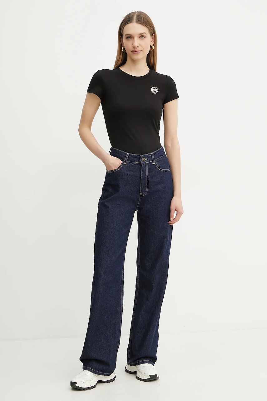 Хлопковая футболка Armani Exchange женская цвет чёрный XW000320 AF10356 Хлопковая футболка Armani Exchange женская цвет чёрный XW000320 AF10356