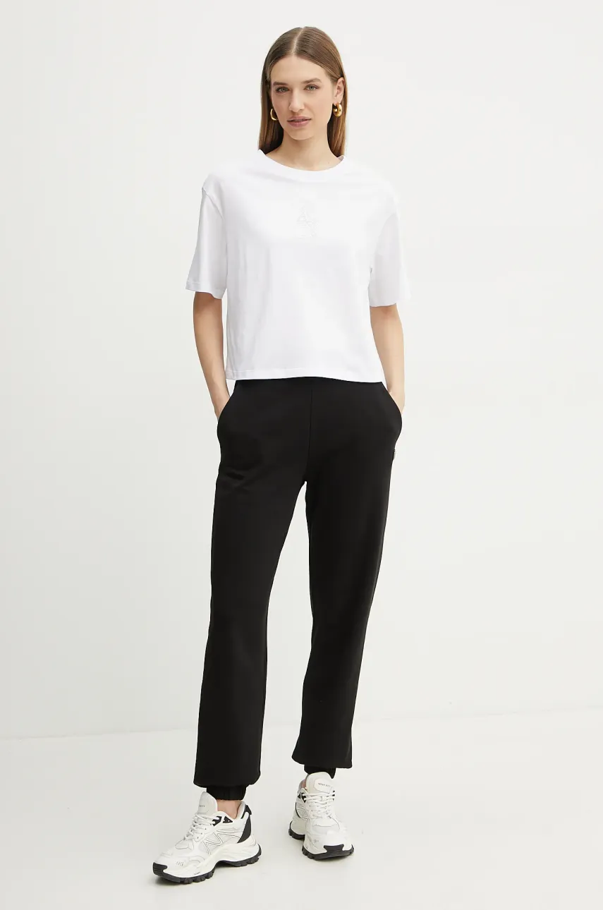 Хлопковая футболка Armani Exchange женская цвет белый XW000102 AF10359 Хлопковая футболка Armani Exchange женская цвет белый XW000102 AF10359