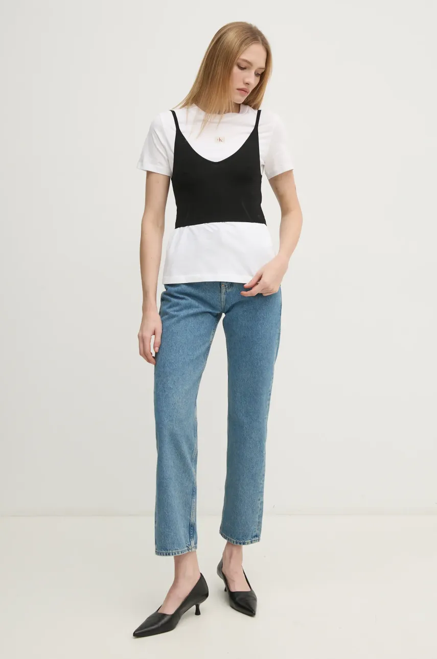 Топ Calvin Klein Jeans женские цвет чёрный J20J224805 Топ Calvin Klein Jeans женские цвет чёрный J20J224805