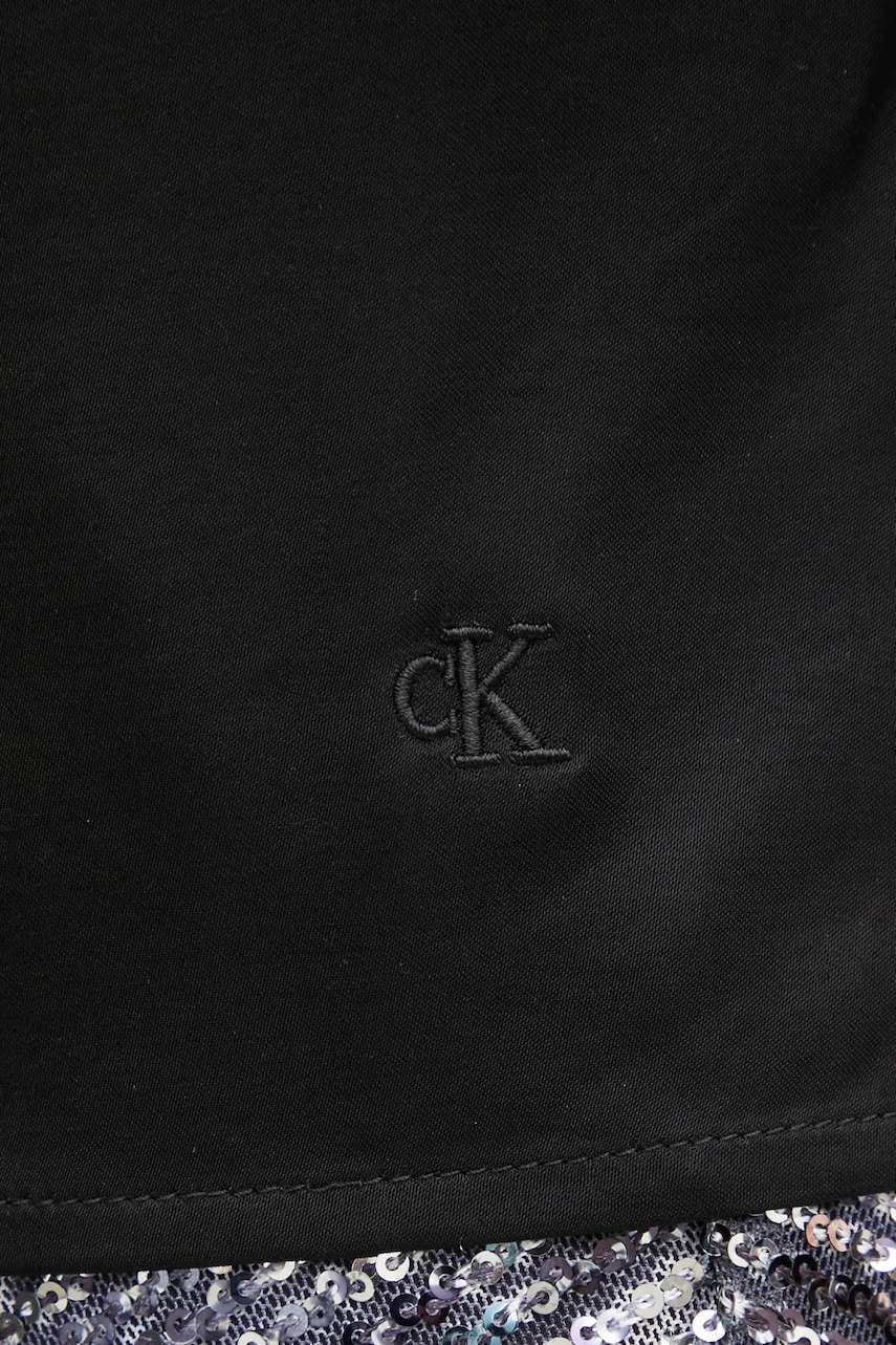 Топ Calvin Klein Jeans колір чорний однотонна J20J225019 
