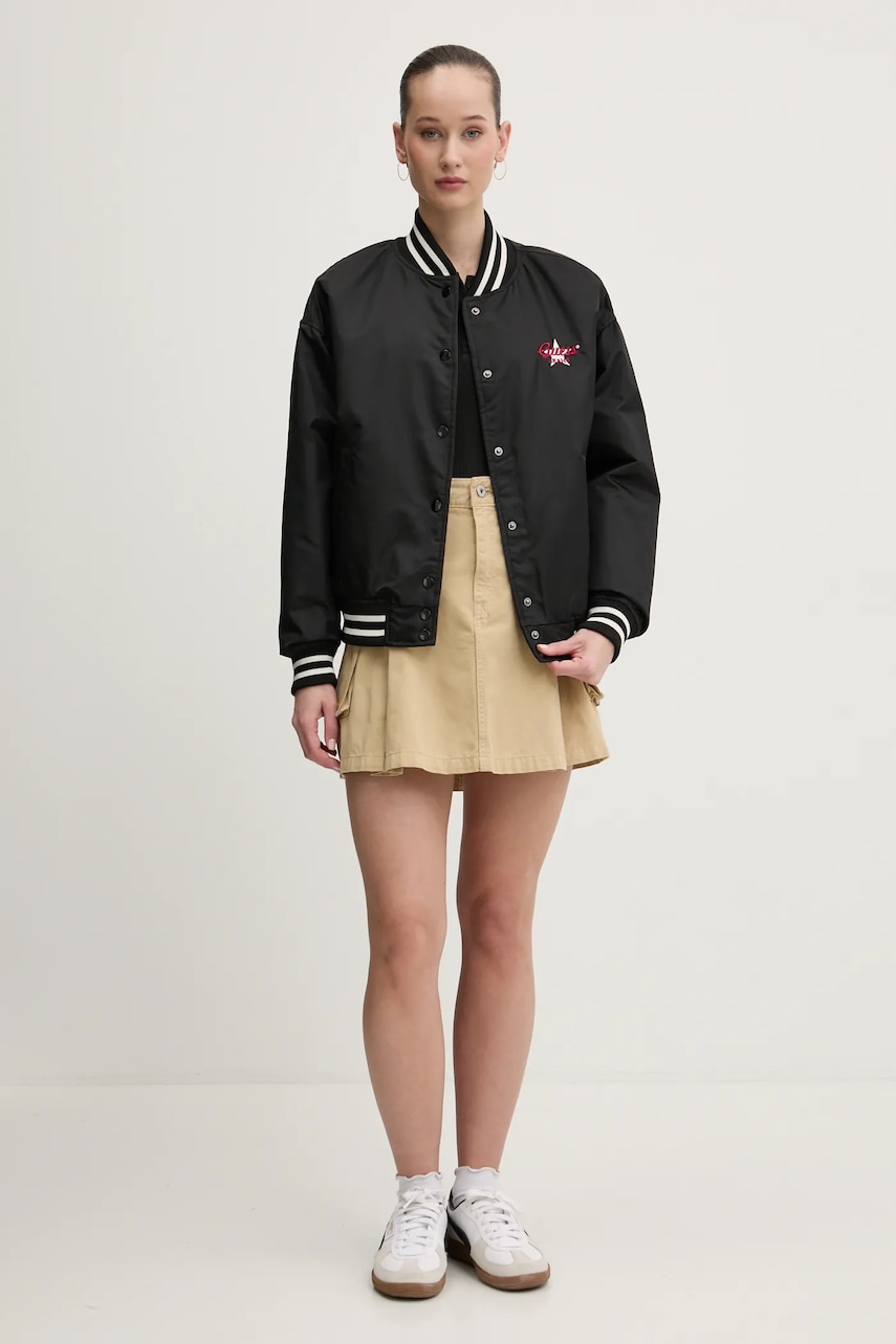 Хлопковый лонгслив Tommy Jeans цвет чёрный DW0DW19501 Хлопковый лонгслив Tommy Jeans цвет чёрный DW0DW19501