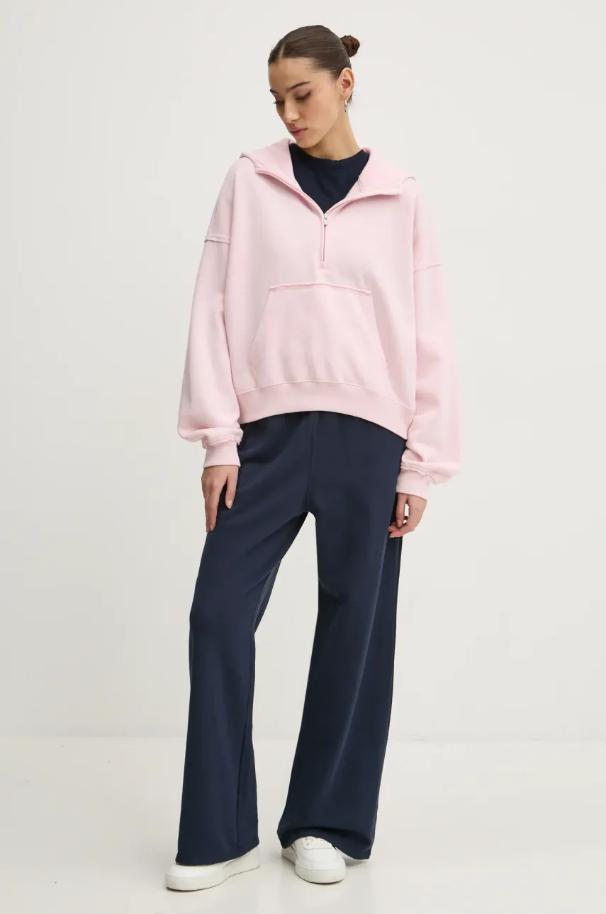 Хлопковая футболка Tommy Jeans женская цвет синий DW0DW20459 Хлопковая футболка Tommy Jeans женская цвет синий DW0DW20459