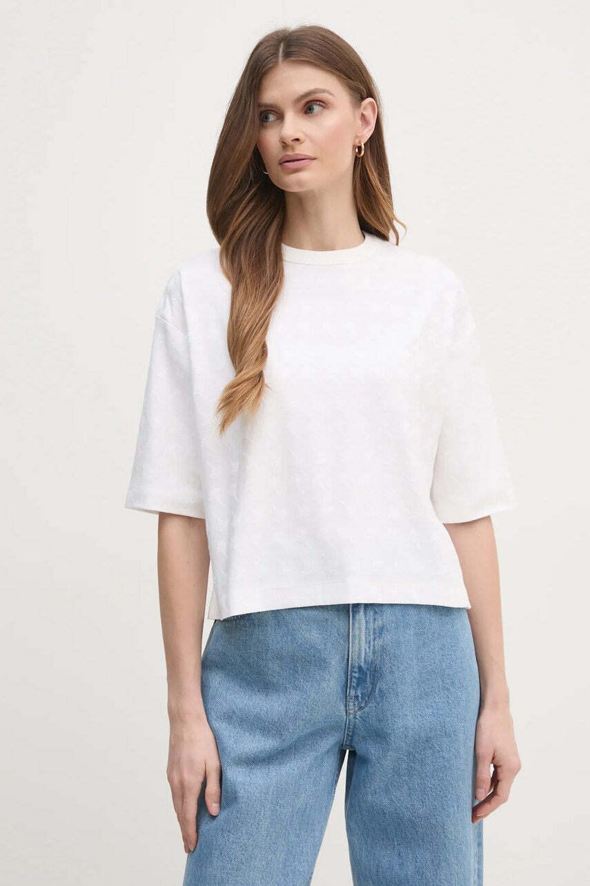 Joop! tricou femei, culoarea bej, 30044818 10018918