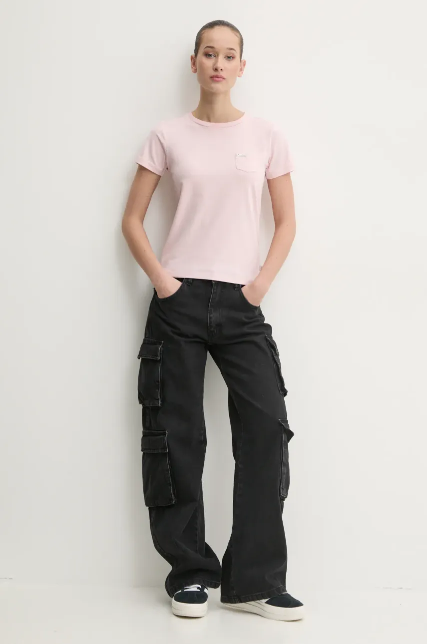 Футболка Guess Jeans женская цвет розовый W5RI52 J1314 Футболка Guess Jeans женская цвет розовый W5RI52 J1314