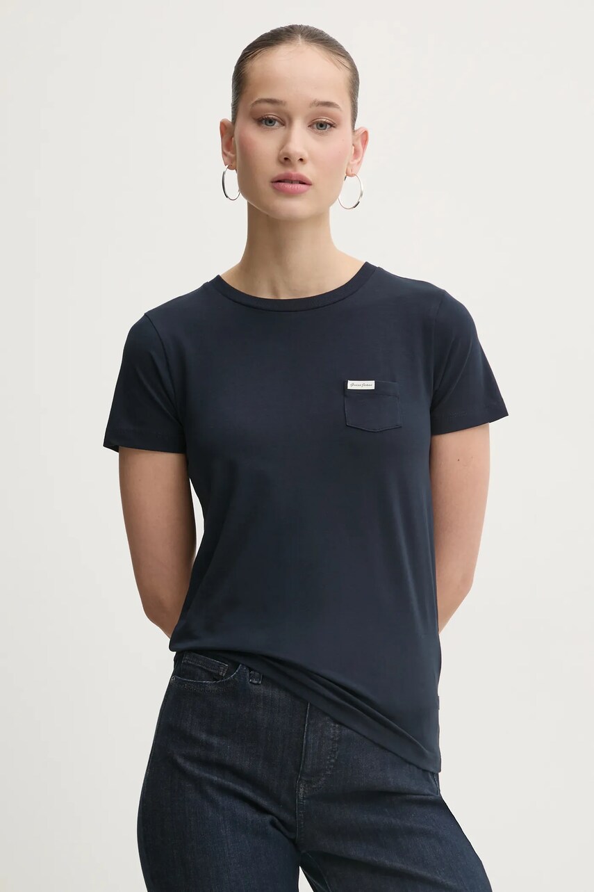 Levně Tričko Guess Jeans tmavomodrá barva, W5RI52 J1314