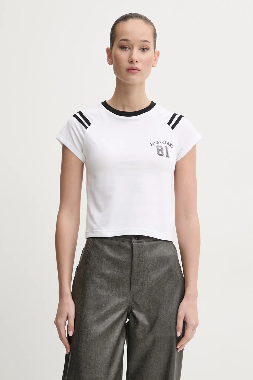 Levně Tričko Guess Jeans bílá barva, W5RI53 J1314