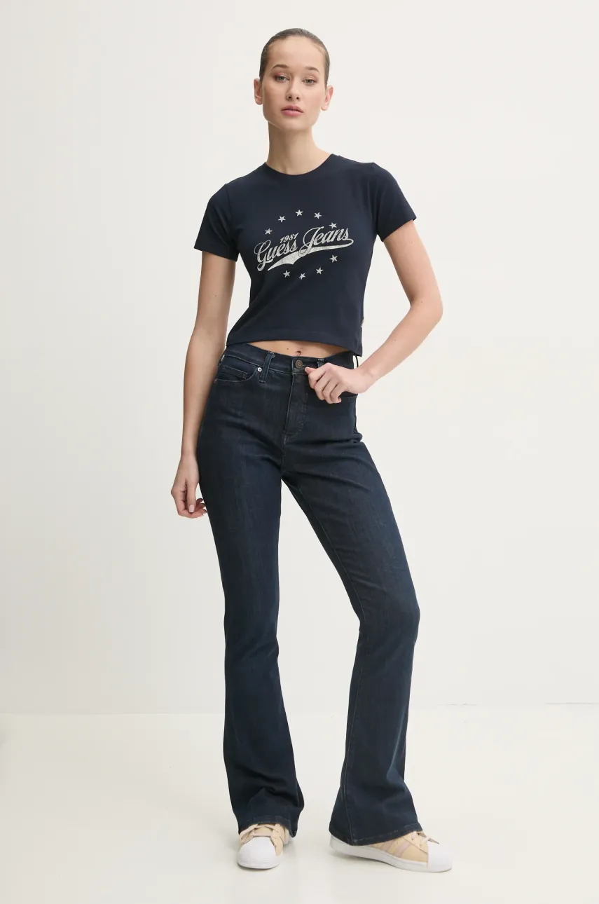 Футболка Guess Jeans женская цвет синий W5RI59 J1314 Футболка Guess Jeans женская цвет синий W5RI59 J1314