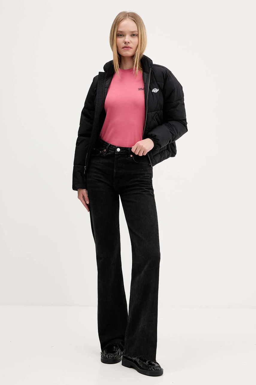 Хлопковая футболка Karl Lagerfeld Jeans цвет белый A1W17004