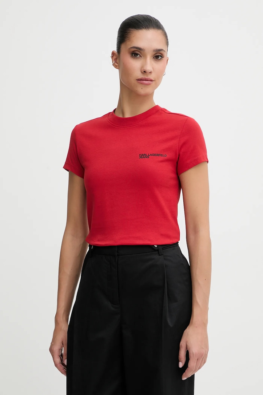 Βαμβακερό μπλουζάκι Karl Lagerfeld Jeans