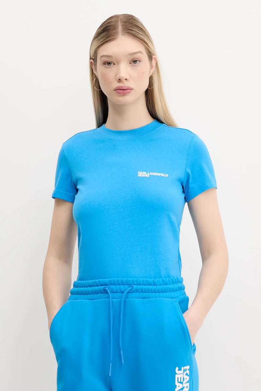 Karl Lagerfeld Jeans tricou din bumbac femei, A1W17004
