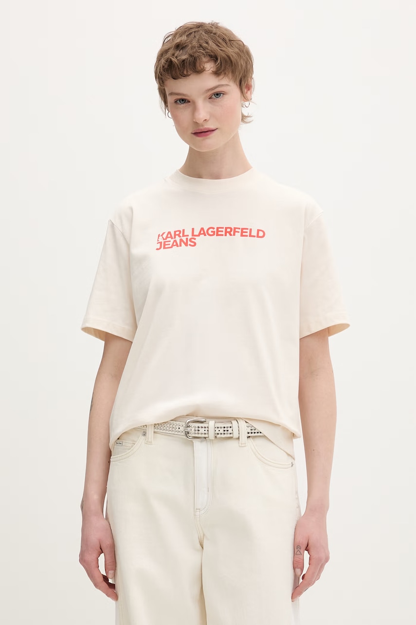 Karl Lagerfeld Jeans tricou din bumbac