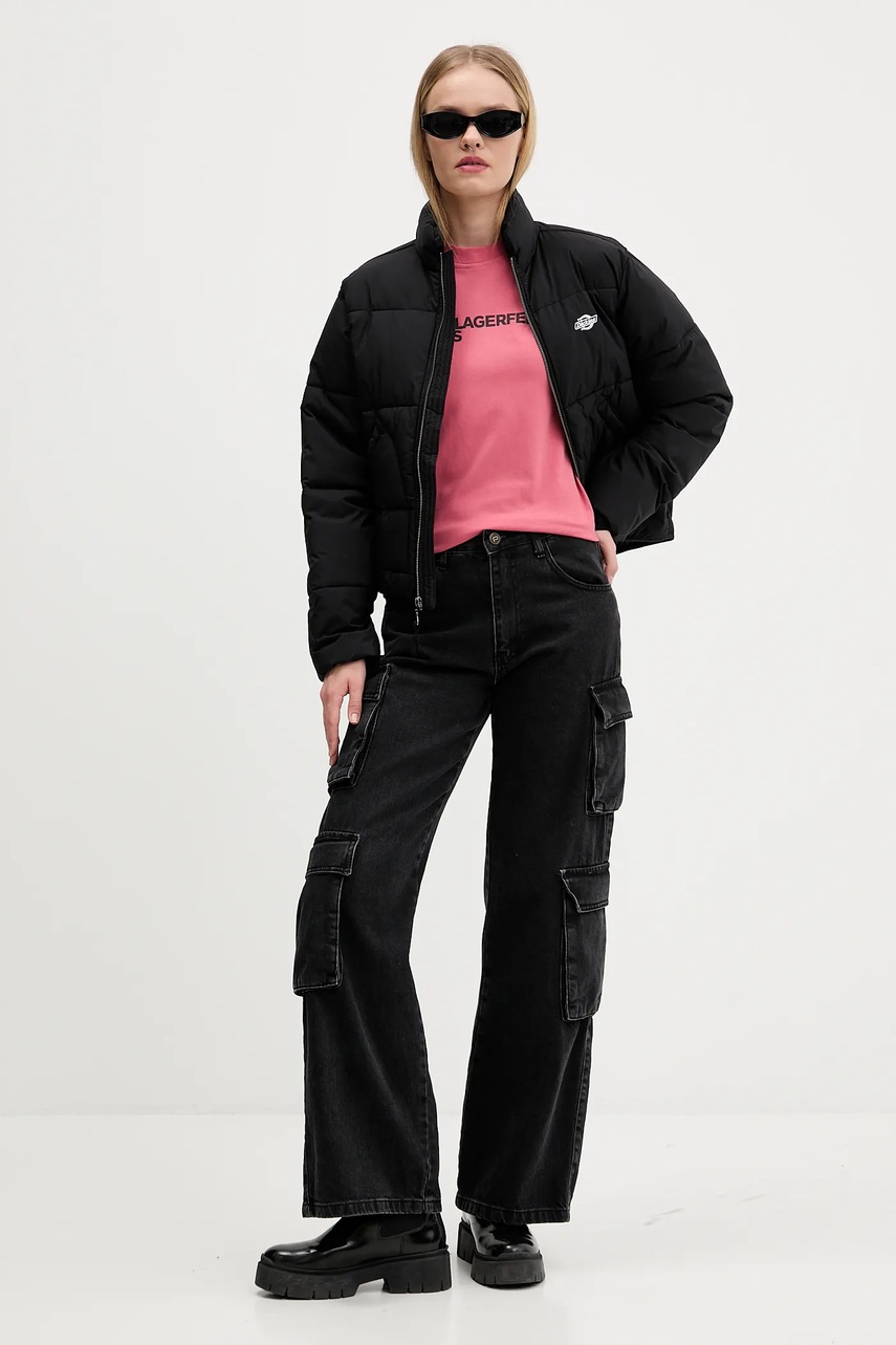 Хлопковая футболка Karl Lagerfeld Jeans цвет белый A1W17005