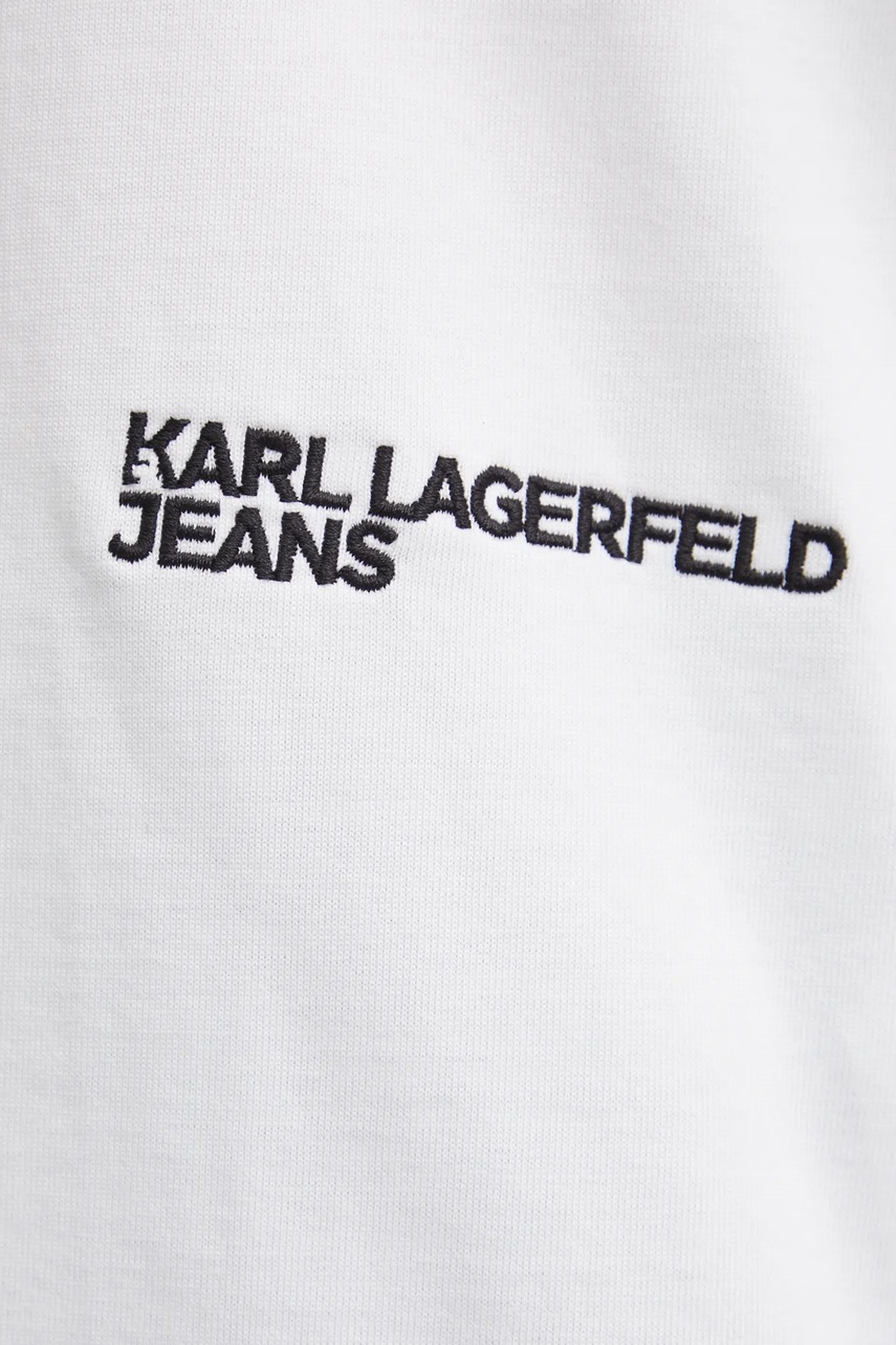 Бавовняна футболка Karl Lagerfeld Jeans жіноча колір білий A1W17030 