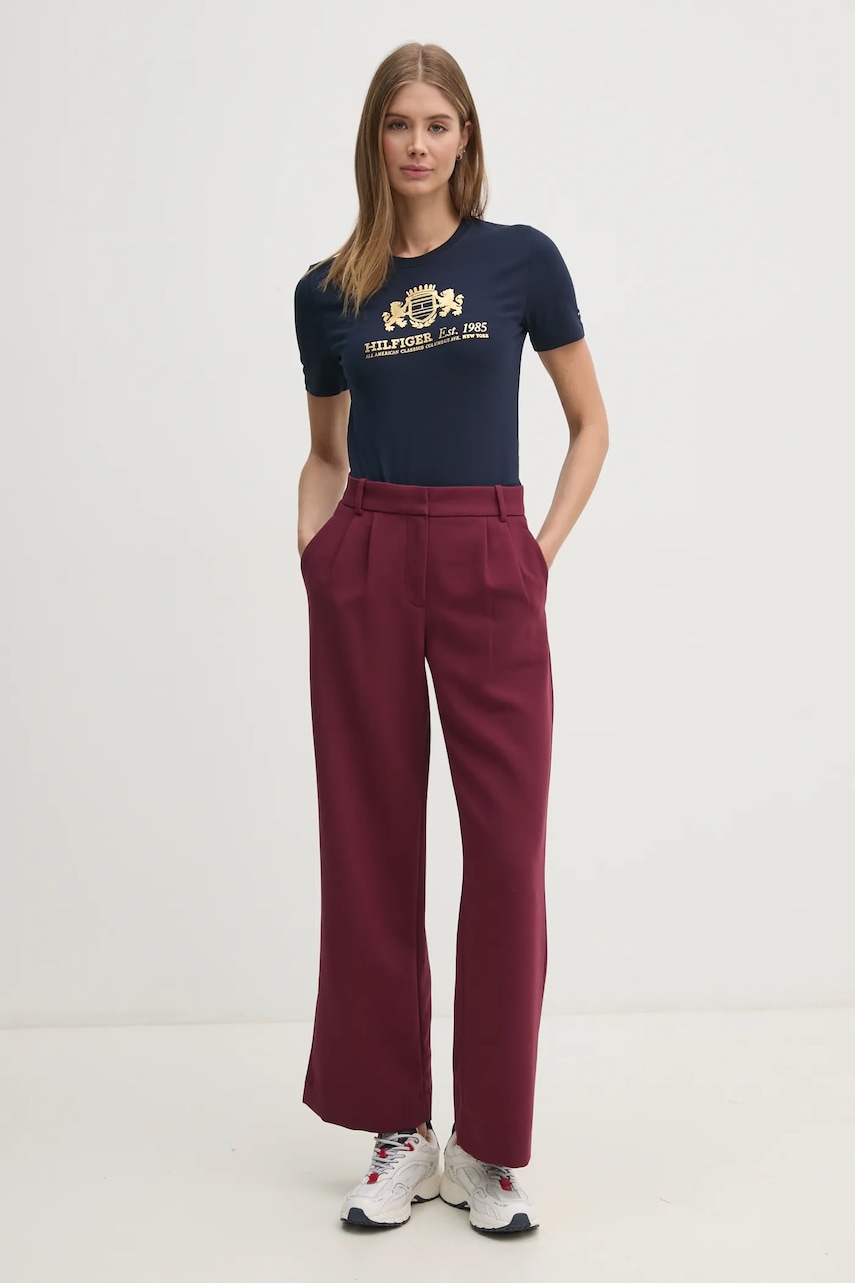 Футболка Tommy Hilfiger женская цвет синий WW0WW43892 Футболка Tommy Hilfiger женская цвет синий WW0WW43892