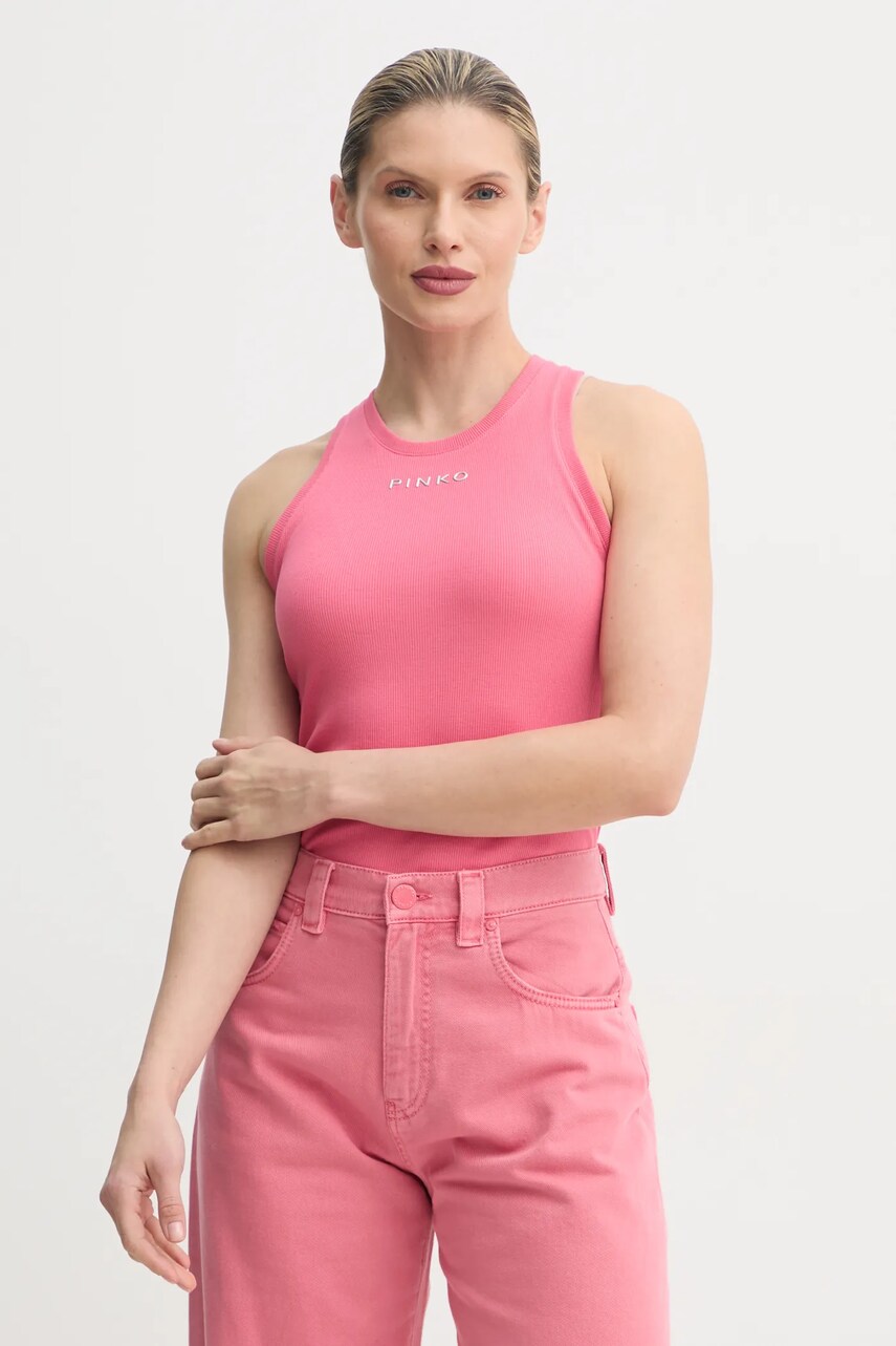 Levně Top Pinko dámský, růžová barva, 100822 A2C1