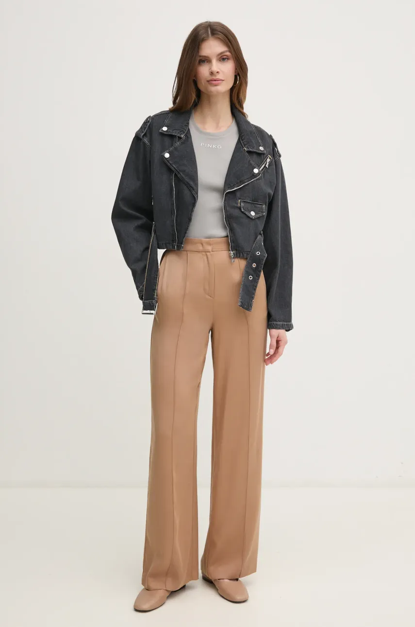 Топ Pinko женский цвет серый 100822 A2C1 Топ Pinko женский цвет серый 100822 A2C1