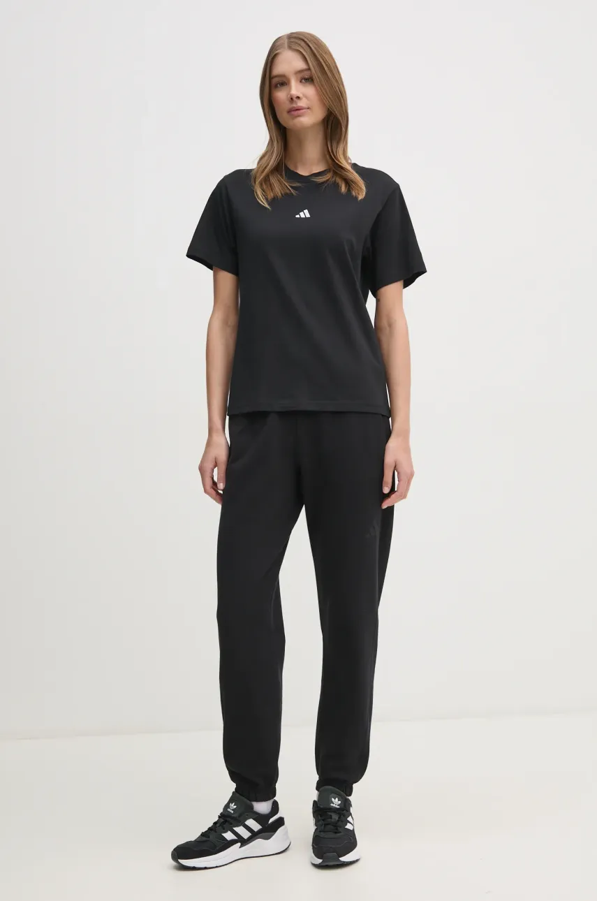 Футболка adidas Essentials женская цвет чёрный JC5943 Футболка adidas Essentials женская цвет чёрный JC5943