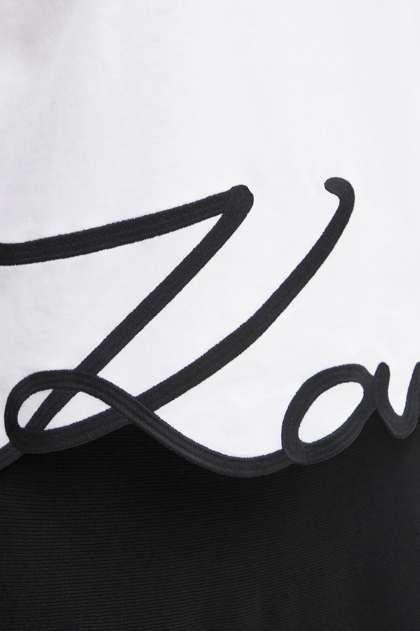 Бавовняна футболка Karl Lagerfeld KARL SIGNATURE
