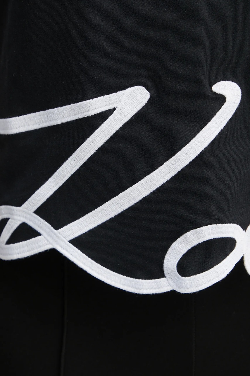 Βαμβακερό μπλουζάκι Karl Lagerfeld KARL SIGNATURE φωτογραφία