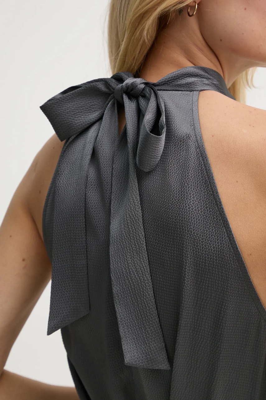 Μπλουζάκι Samsoe Samsoe SARHEO χρώμα: γκρι, F24400164 φωτογραφία