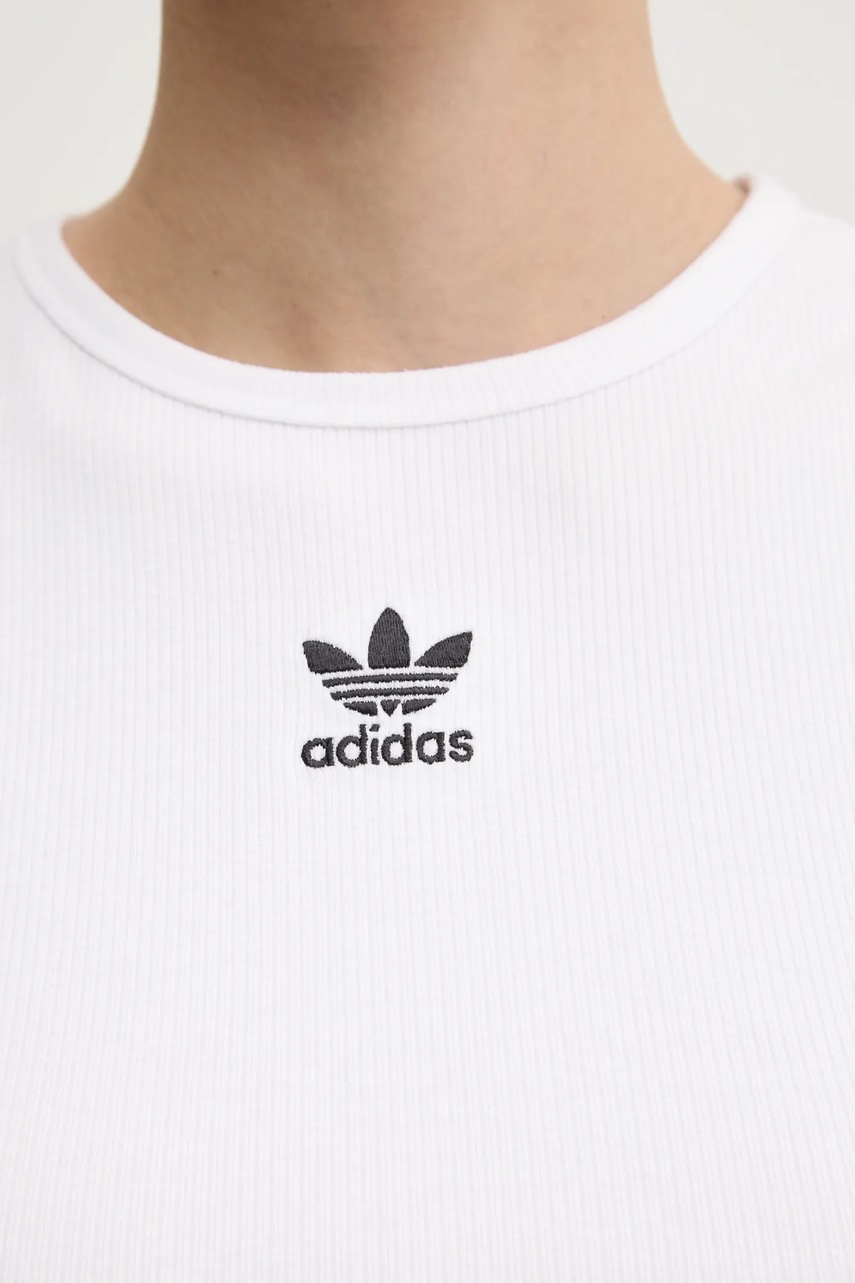 Top adidas Originals Essential χρώμα: άσπρο, JC9007 φωτογραφία